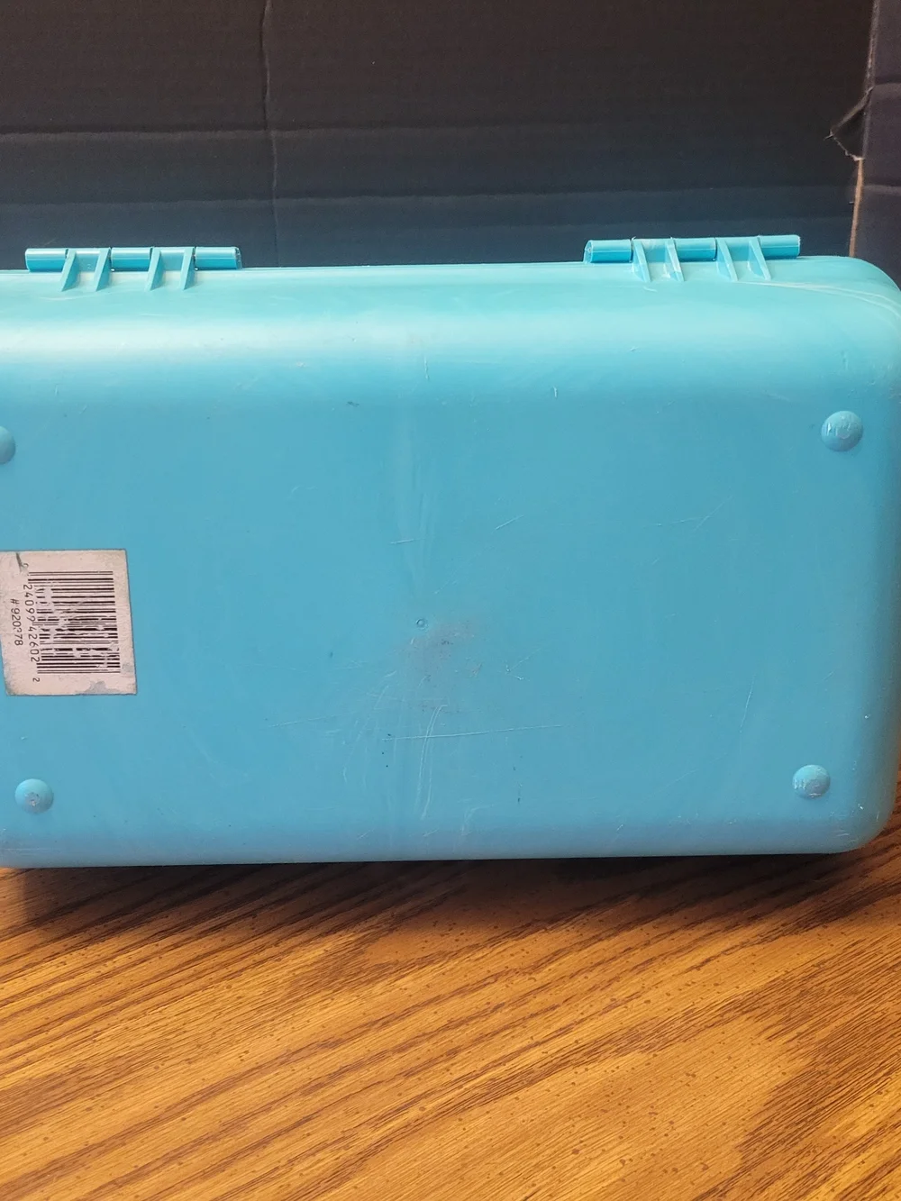 1980s Caboodles of California Teal Swirl Makeup Case Vintage Retro